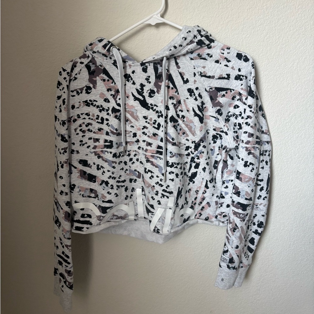 Calvin Klein Women's Pink & Purple Hoodie